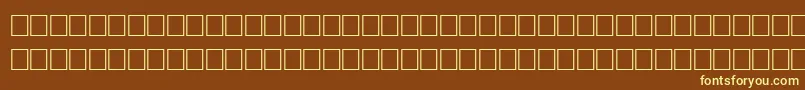 FichteRegular Font – Yellow Fonts on Brown Background