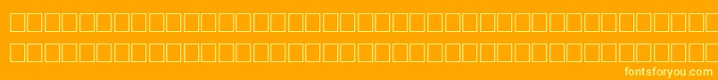 FichteRegular Font – Yellow Fonts on Orange Background