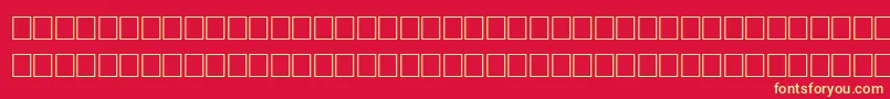 FichteRegular Font – Yellow Fonts on Red Background