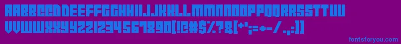 Шрифт CyborgCity – синие шрифты на фиолетовом фоне