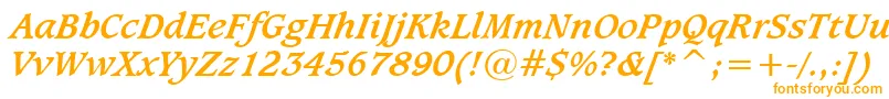 Sudburbi-Schriftart – Orangefarbene Schriften