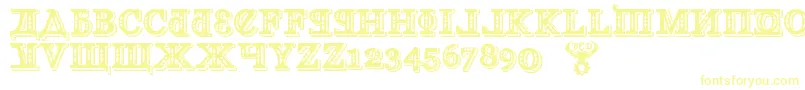 KremlinGeorgianI3D-Schriftart – Gelbe Schriften