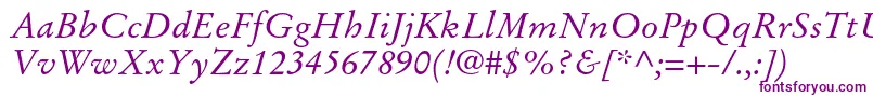 StempelgaramondltstdItalic Font – Purple Fonts