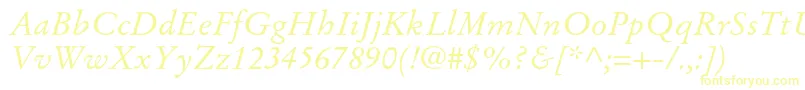 StempelgaramondltstdItalic Font – Yellow Fonts