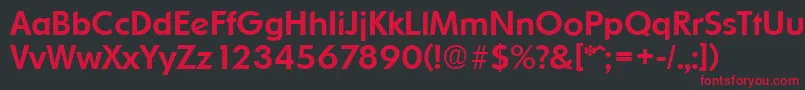 OrnitonsMedium Font – Red Fonts on Black Background