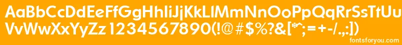 フォントOrnitonsMedium – オレンジの背景に白い文字