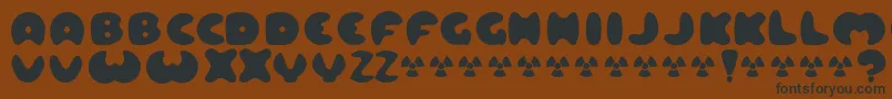 Lard Font – Black Fonts on Brown Background