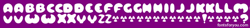 Lard Font – White Fonts on Purple Background