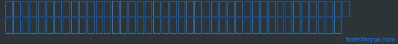 AgaBattoutaRegular-Schriftart – Blaue Schriften auf schwarzem Hintergrund