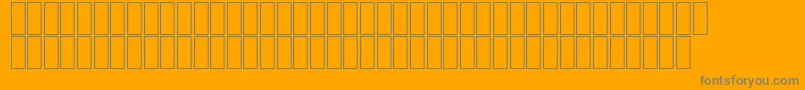 フォントAgaBattoutaRegular – オレンジの背景に灰色の文字