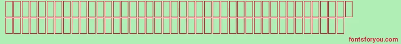 AgaBattoutaRegular Font – Red Fonts on Green Background