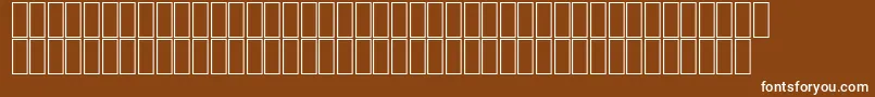 フォントAgaBattoutaRegular – 茶色の背景に白い文字