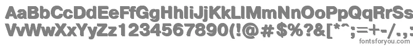 Czcionka Pgs – szare czcionki