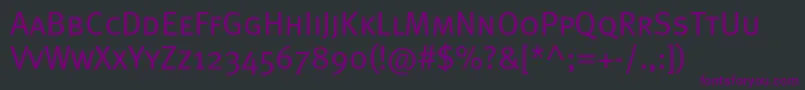 Шрифт Metanormalcapsc – фиолетовые шрифты на чёрном фоне