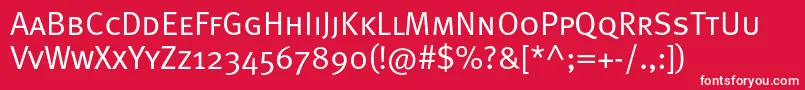 Metanormalcapsc Font – White Fonts on Red Background