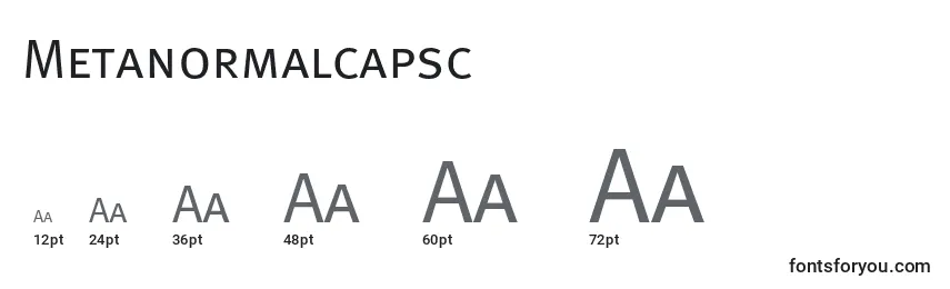 Metanormalcapsc Font Sizes
