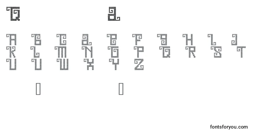 Fuente QuetzalDemo - alfabeto, números, caracteres especiales