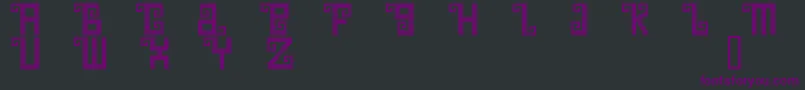 QuetzalDemo-Schriftart – Violette Schriften auf schwarzem Hintergrund
