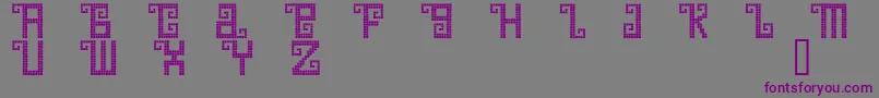 QuetzalDemo Font – Purple Fonts on Gray Background