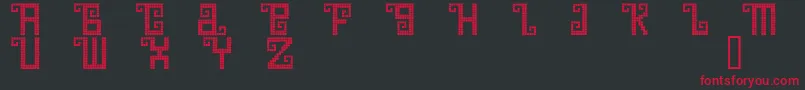 QuetzalDemo Font – Red Fonts on Black Background