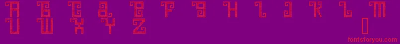 QuetzalDemo Font – Red Fonts on Purple Background