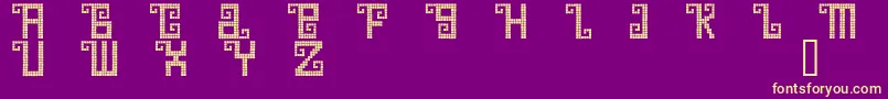QuetzalDemo Font – Yellow Fonts on Purple Background