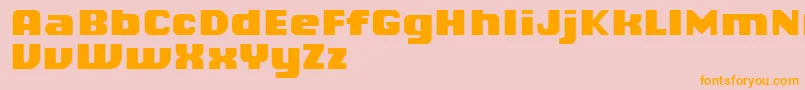 ChiqReducedBlack Font – Orange Fonts on Pink Background