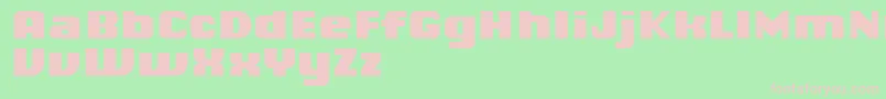 ChiqReducedBlack Font – Pink Fonts on Green Background