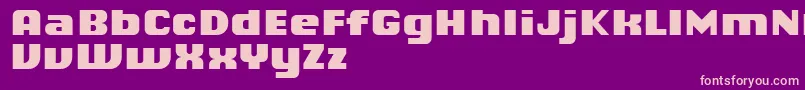 ChiqReducedBlack Font – Pink Fonts on Purple Background