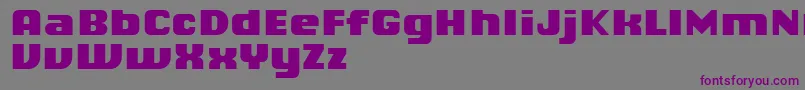 フォントChiqReducedBlack – 紫色のフォント、灰色の背景