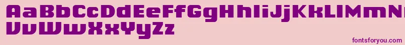 ChiqReducedBlack Font – Purple Fonts on Pink Background