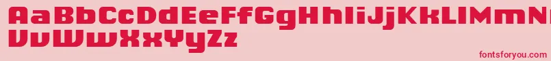 ChiqReducedBlack Font – Red Fonts on Pink Background