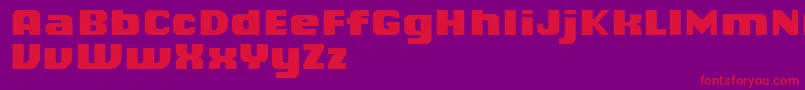 ChiqReducedBlack Font – Red Fonts on Purple Background