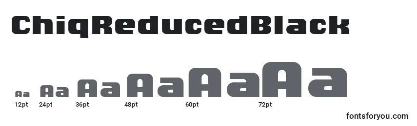 ChiqReducedBlack (105343) Font Sizes