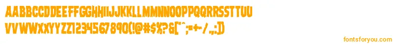 Шрифт Dreadringercond – оранжевые шрифты