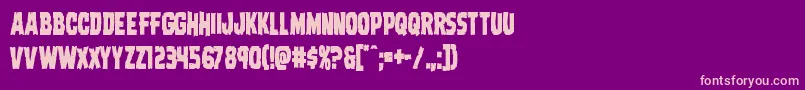 Dreadringercond Font – Pink Fonts on Purple Background