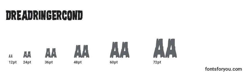 Dreadringercond Font Sizes