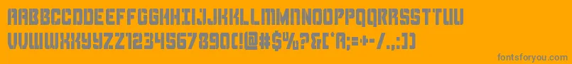 Подробнее о шрифте Thundertroopercond Шрифт Thundertroopercond – серые шрифты на оранжевом фоне