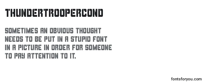 Thundertroopercond Font