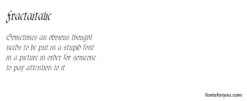 Fractaitalic Font