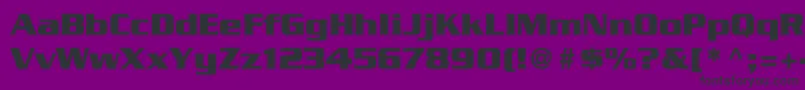 B5-Schriftart – Schwarze Schriften auf violettem Hintergrund