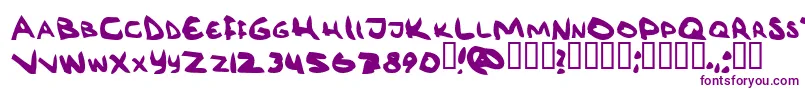 RГ¶vkrm Font – Purple Fonts on White Background