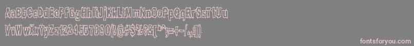 HackSlashBrk Font – Pink Fonts on Gray Background
