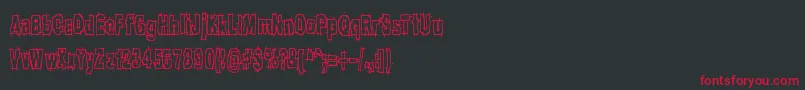 HackSlashBrk Font – Red Fonts on Black Background