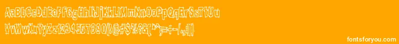 More about HackSlashBrk Font HackSlashBrk Font – White Fonts on Orange Background
