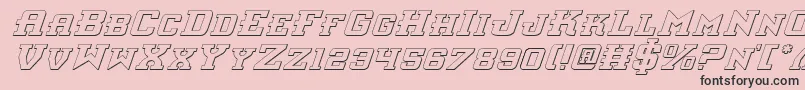 Interceptorsi Font – Black Fonts on Pink Background