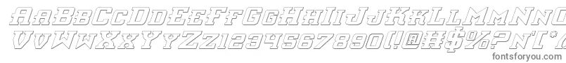 Шрифт Interceptorsi – серые шрифты на белом фоне