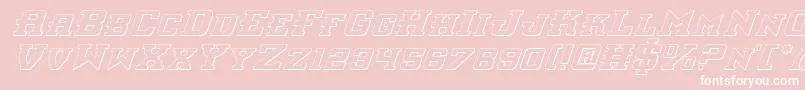 Interceptorsi Font – White Fonts on Pink Background