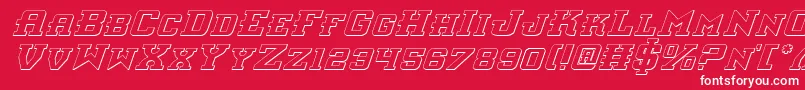 Interceptorsi Font – White Fonts on Red Background