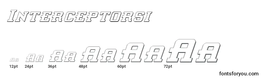 Interceptorsi Font Sizes